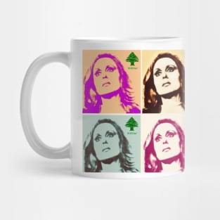 Fairuz pop art Mug